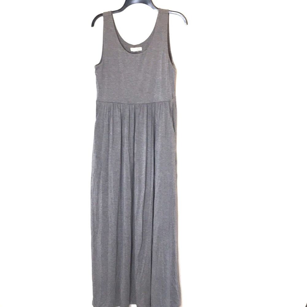 Artisan gray maxi dress cotton modal styles sz M